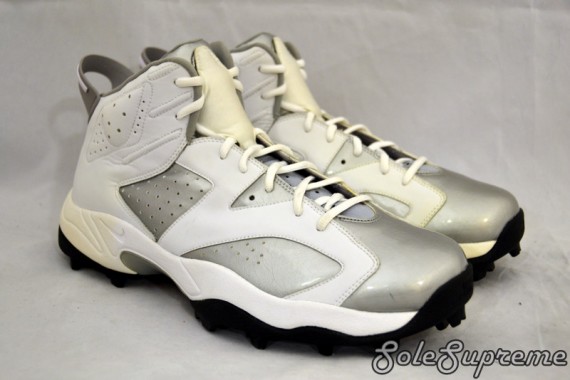 Warren Sapps Air Jordan VI Oakland Raiders Turf Trainers Warren Sapps Air Jordan VI Oakland Raiders Turf Trainers