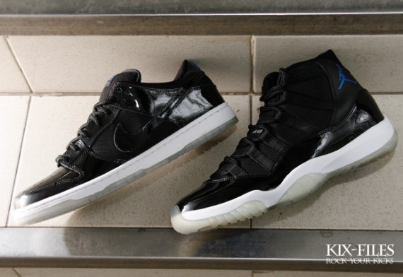 Nike SB Dunk Low Space Jam  vs  Air Jordan XI Space Jam