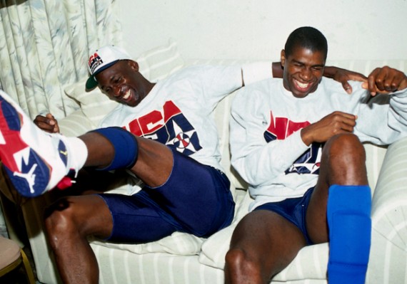 Michael Jordan & Magic Johnson Honorary Captains For Aircraft Carrier Game