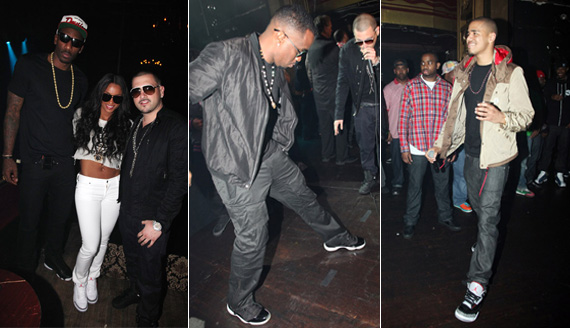 Amare, Ciara, Diddy, J Cole in Air Jordans @ DJ Prostyle Celebrity Birthday Bash