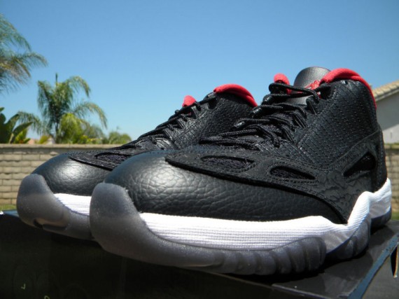 Air Jordan XI IE Low: Black / Red   Release Reminder