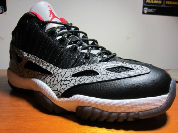 air-jordan-xi-ie-low-black-cement-custom-00 Air Jordan XI IE Low: Black/Cement Custom