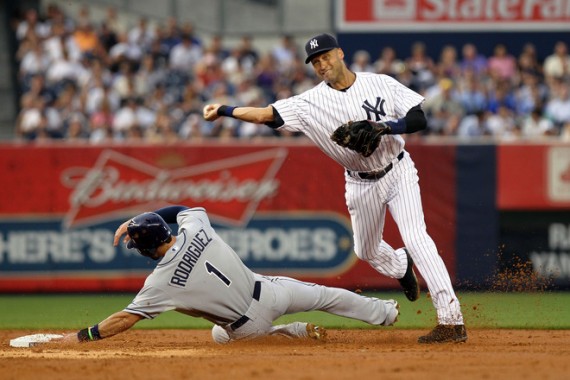 Tampa Bay Rays v New York Yankees Derek Jeter Wears Jordan Brand DJ3K Gear