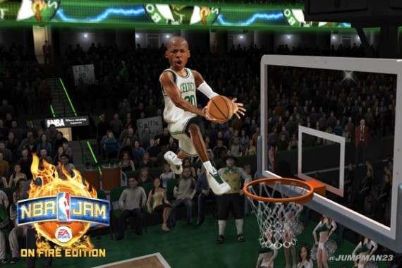 382286287 Air Jordan 2011 Ray Allen PEs in NBA Jam