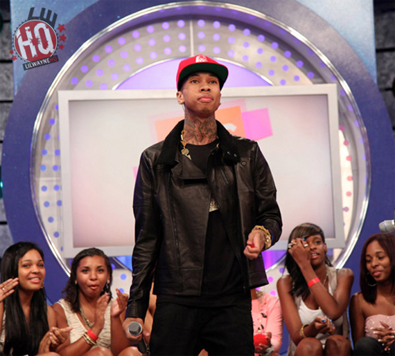 tyga-wearing-air-jordan-iii-black-cement-04 Tyga Wearing Air Jordan III Black Cement