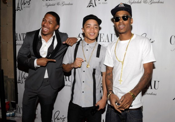 <<enter caption here>> on September 23, 2011 in Las Vegas, Nevada. New Boyz Wears Air Jordan III Stealth @ Chateau Nightclub & Gardens