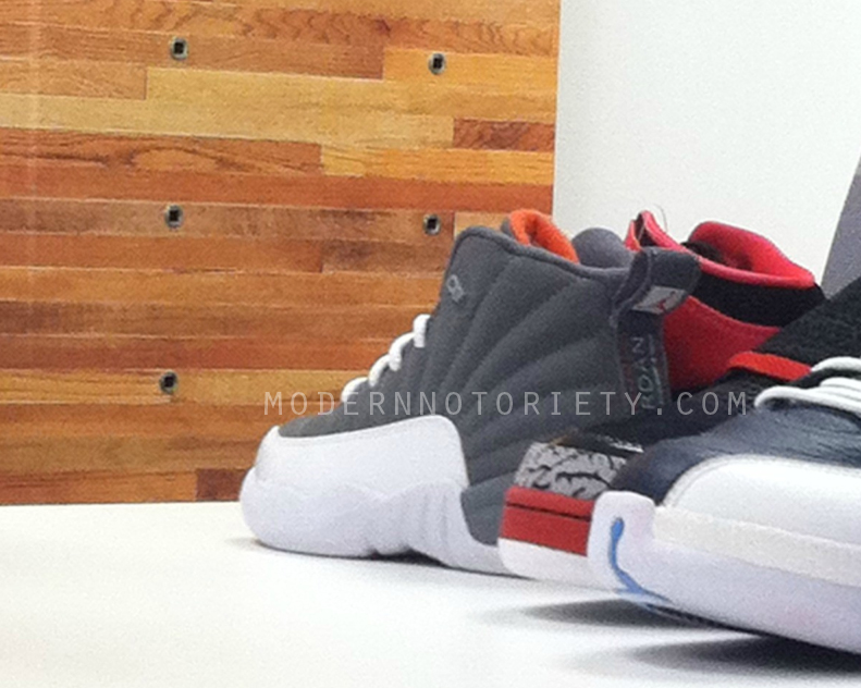 air jordan 12 retro cool grey team orange