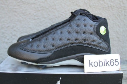 Air Jordan XIII Cleat: Black / True Red   White