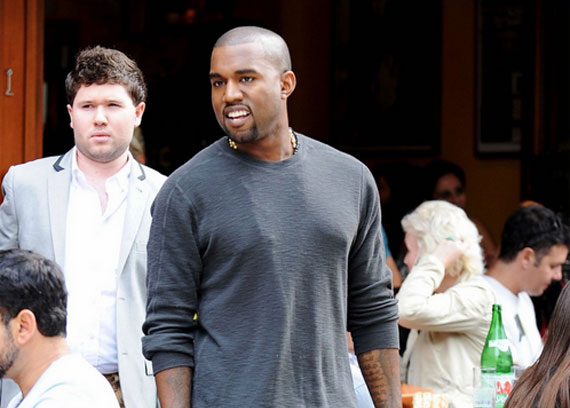 Kanye West Wears Air Jordan VII Raptors