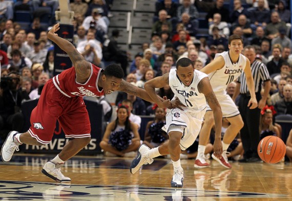 Arkansas v Connecticut NCAA Feet: Games of December 1 4, 2011