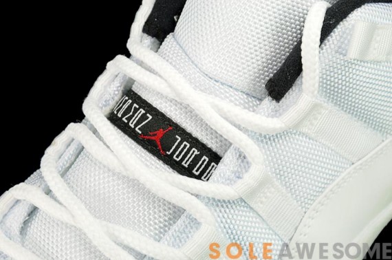 Air Jordan XI Low: White   Varsity Red   Black   Detailed Images