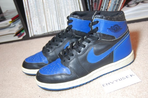 Air Jordan 1: Black   Royal   1985 Original   Available on eBay