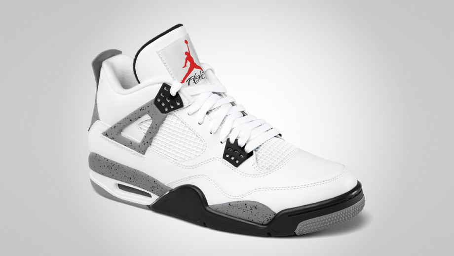 nike air jordan 4 retro white cement