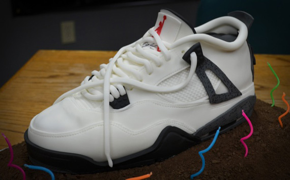 air-jordan-iv-white-cement-sneaker-cake-09 Air Jordan IV: White/Cement Sneaker Cake