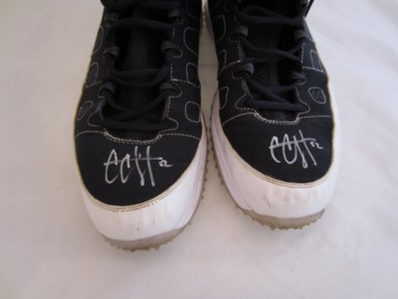 Air Jordan IX: Autographed Game Worn C.C. Sabathia Turf Trainer PE