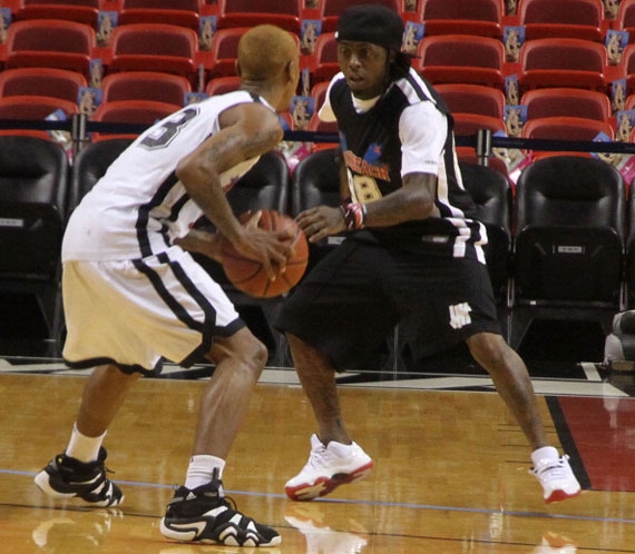 lil-wayne-in-air-jordan-xi-low-white-varsity-red-01 Lil Wayne in Air Jordan XI Low White/Varsity Red