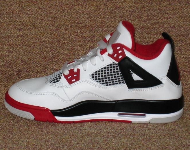 Air Jordan IV GS White Varsity Red Black Detailed Photos Air Jordans, Release Dates