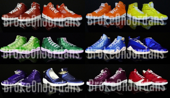womens rainbow jordans