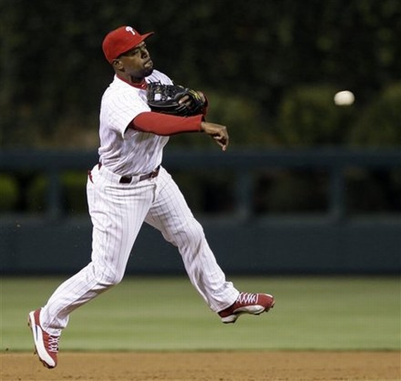 Jimmy Rollins Air Jordan XII: Jimmy Rollins Red/White PE Cleat