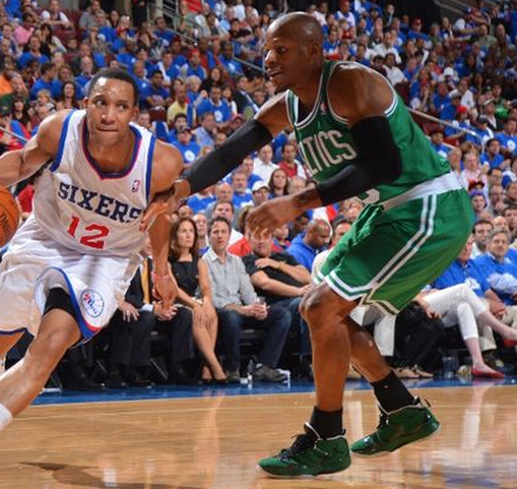 NBA Jordans on Court: Ray Allen Air Jordan 2012 Away PE