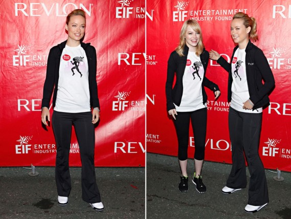 Olivia Wilde Wears Air Jordan IV White/Cement