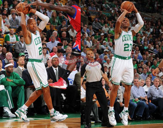 Ray Allen Wears Air Jordan VIII PE For Game 2