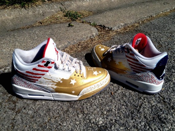Air Jordan III: Dave White Customs by DeJesus