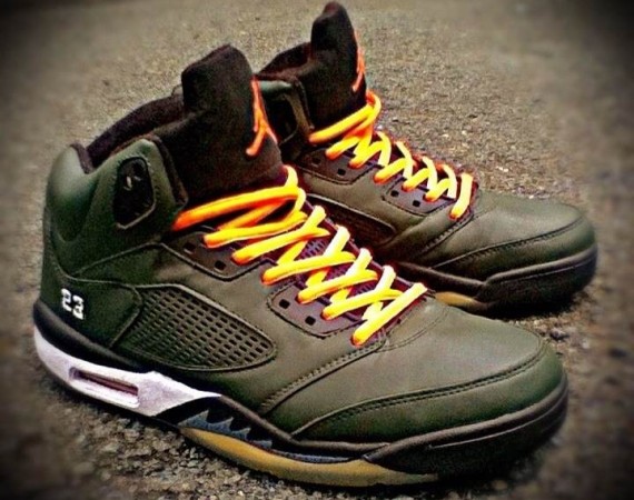 Air Jordan V: UNDFTD Customs by BNGK