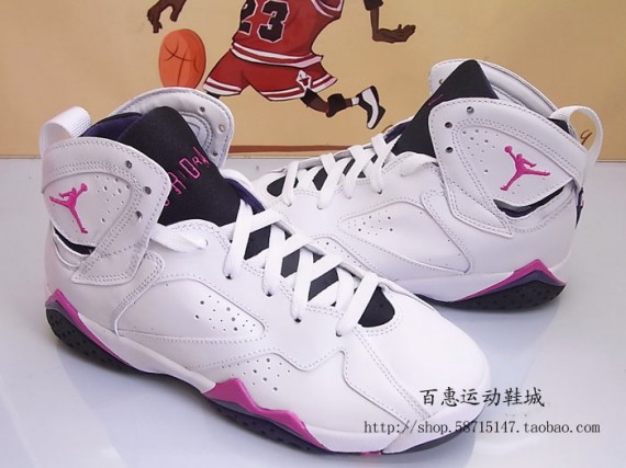 Exif_JPEG_PICTURE Air Jordan VII GS: White Fireberry Night Blue Black
