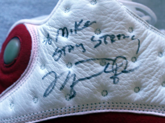 Air Jordan XIII: Autographed Game Worn Pair for Mike Tyson