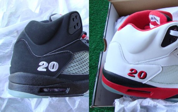 fred-jones-air-jordans-v-pe Air Jordan V: Fred Jones Metallic + Fire Red PE’s