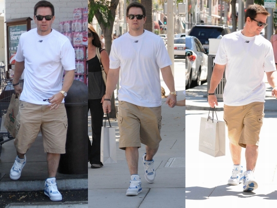 Mark Wahlberg Wears Air Jordan IV Military