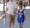 Mark Wahlberg goes shopping with his daughter at Gearys in Beverly Hills, CA on Saturday 070712
