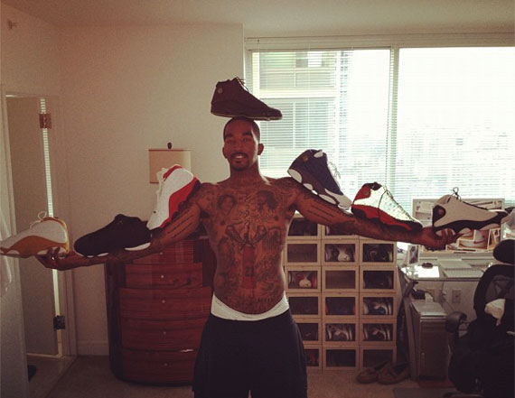 jr-smith-air-jordan-xiii-pose J.R. Smith Displays His Air Jordan XIIIs