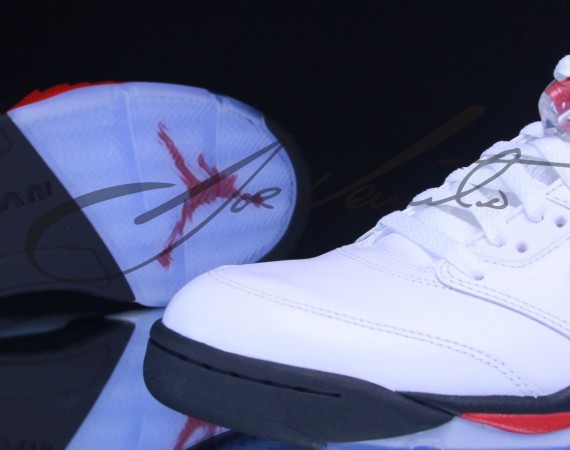 air-jordan-5-white-black-fire-red-new-images Air Jordan 5: White – Black – Fire Red | New Images