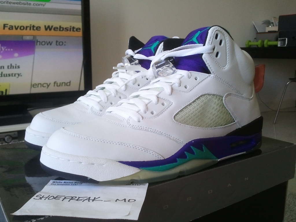 Air Jordan V "Grape" 2013 Retro Release Info Air Jordans, Release