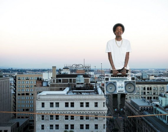 Wiz Khalifa Wearing Air Jordan VIII Aqua for Complex