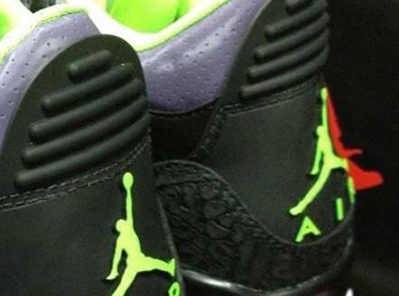 air-jordan-iii-black-green-purple-heel-shot-1 Air Jordan III – Black/Green/Purple – Heel View
