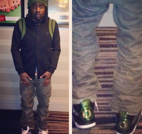 Wale Wearing Air Jordan IV Oregon Ducks Wale Wearing Air Jordan IV Oregon Ducks