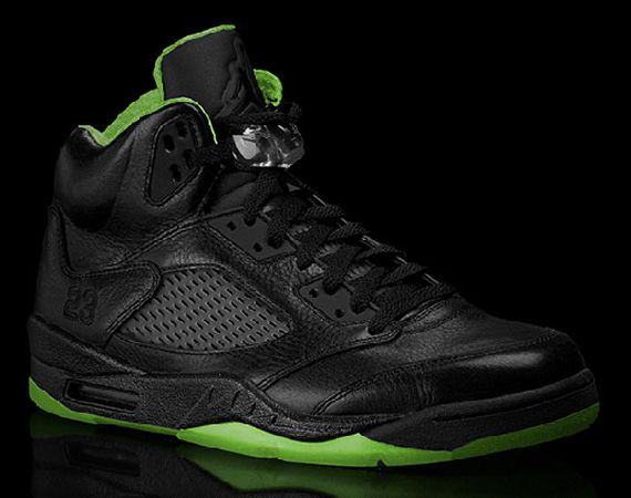 Air Jordan V: Black/Neon Green Collection Air Jordan V: Black/Neon Green Collection