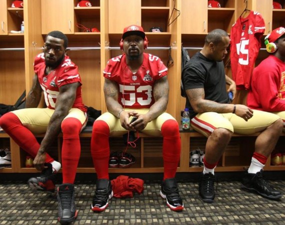 San Francisco 49ers Super Bowl XVLII Media Day Sneakers San Francisco 49ers Super Bowl XVLII Media Day Sneakers