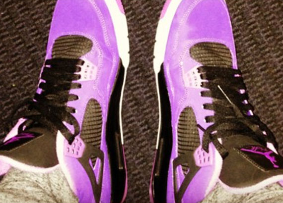 Chris Paul Wears Air Jordan IV Purple