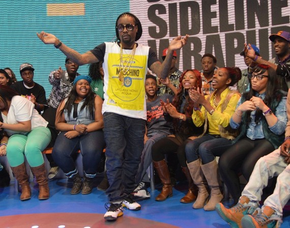 Wale Wearing Air Jordan XVII Lightning Wale Wearing Air Jordan XVII Lightning