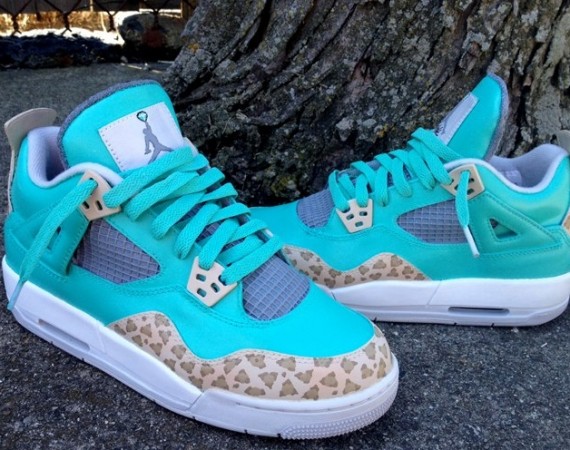 Air Jordan IV: Tiffany Cheetah Customs by DeJesus