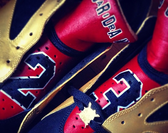 Air Jordan VII “92 Champions” Customs by El Cappy Air Jordan VII “92 Champions” Customs by El Cappy