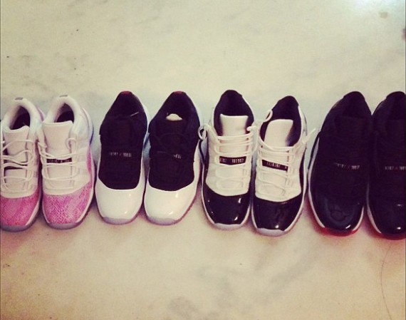 Teyana Taylor Shows Off Air Jordan XI Collection Teyana Taylor Shows Off Air Jordan XI Collection