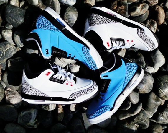 jordan 3 infrared on feet