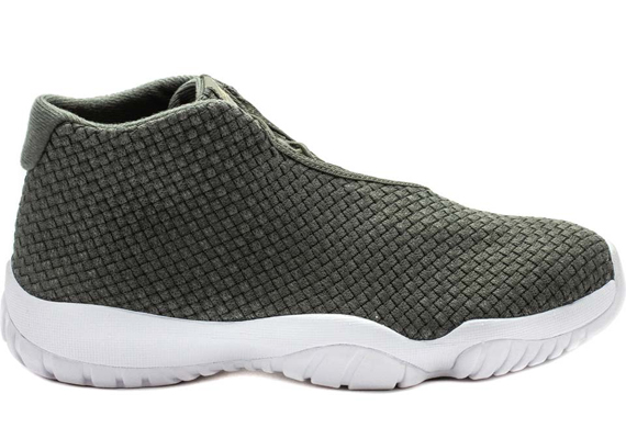 green & white jordans