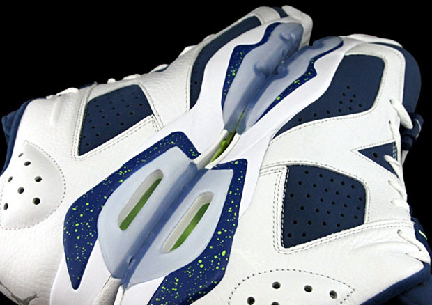 Air Jordan 6 Retro Low White Green Blue Air Jordan 6 Retro Low White Green Blue