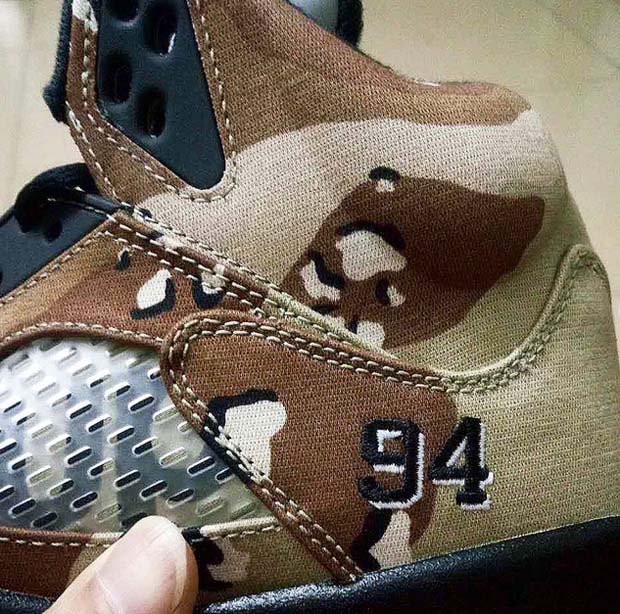 camo supreme jordan 5